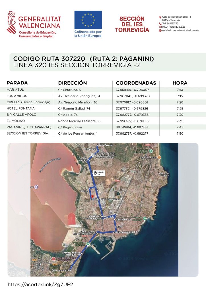 Bus Secci N Del Ies Torrevig A En Torrevieja