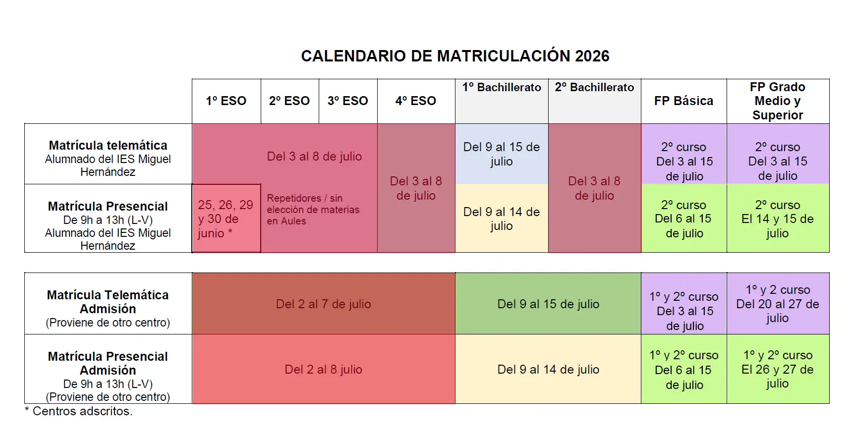 calendario