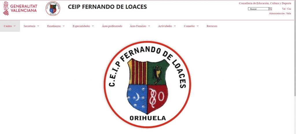 Nueva web del centro