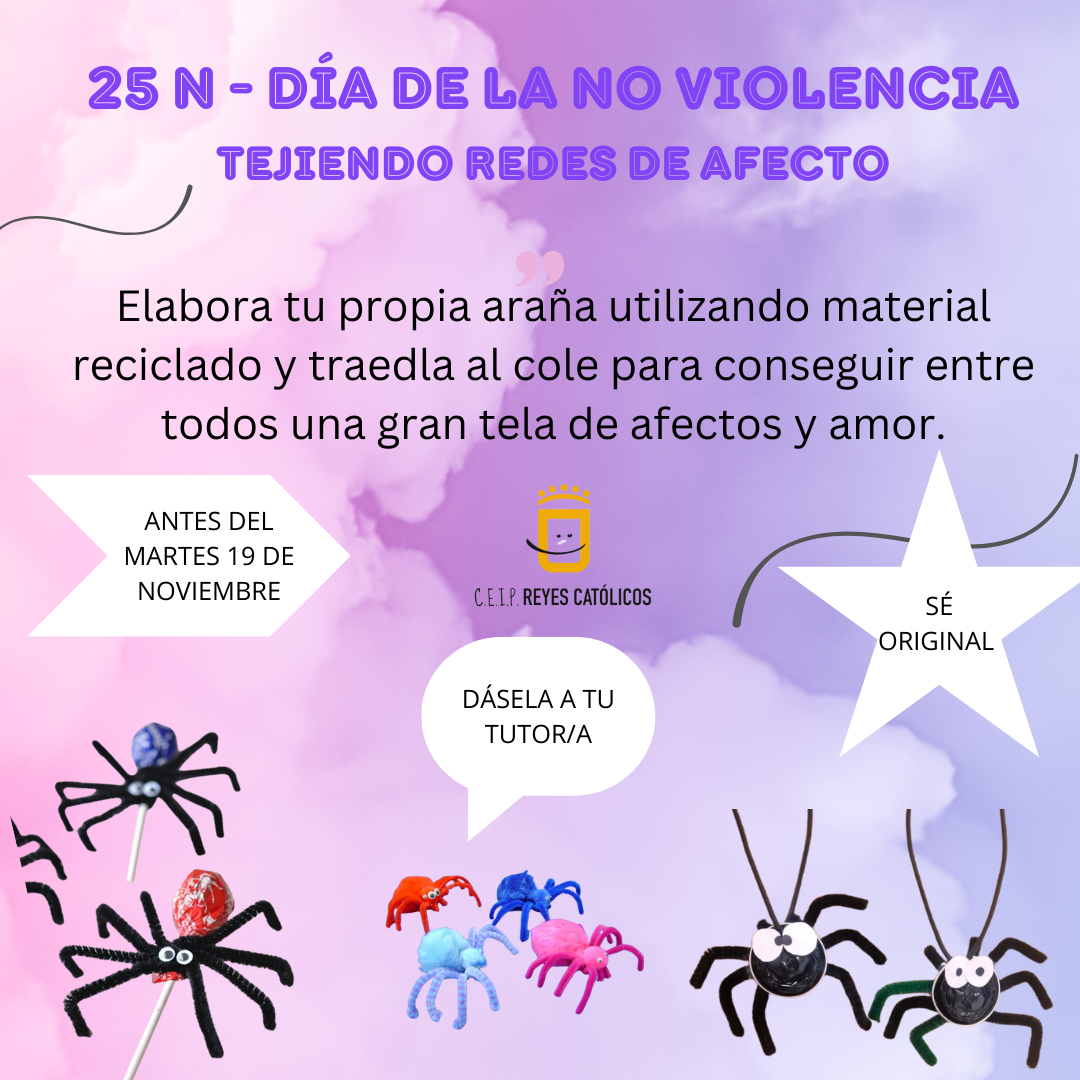 25 N - DÍA DE LA NO VIOLENCIA TEJIENDO REDES DE AFECTO