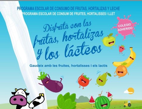 Programa escolar de consumo de frutas, hortalizas y lácteos