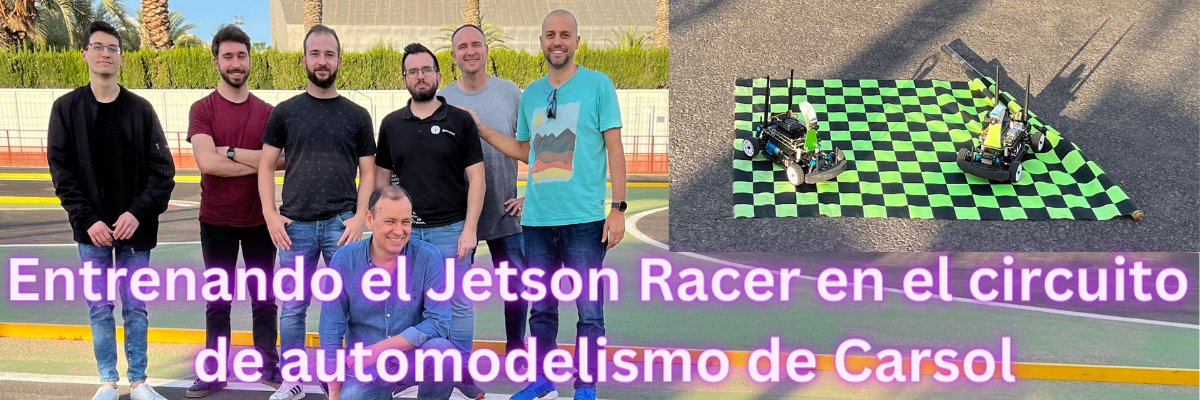 Entrenando el Jetson Racer en el cirtuito de automodelismo de Carsol(3)