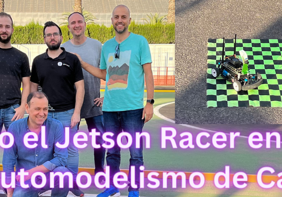 Entrenando el Jetson Racer en el cirtuito de automodelismo de Carsol(3)