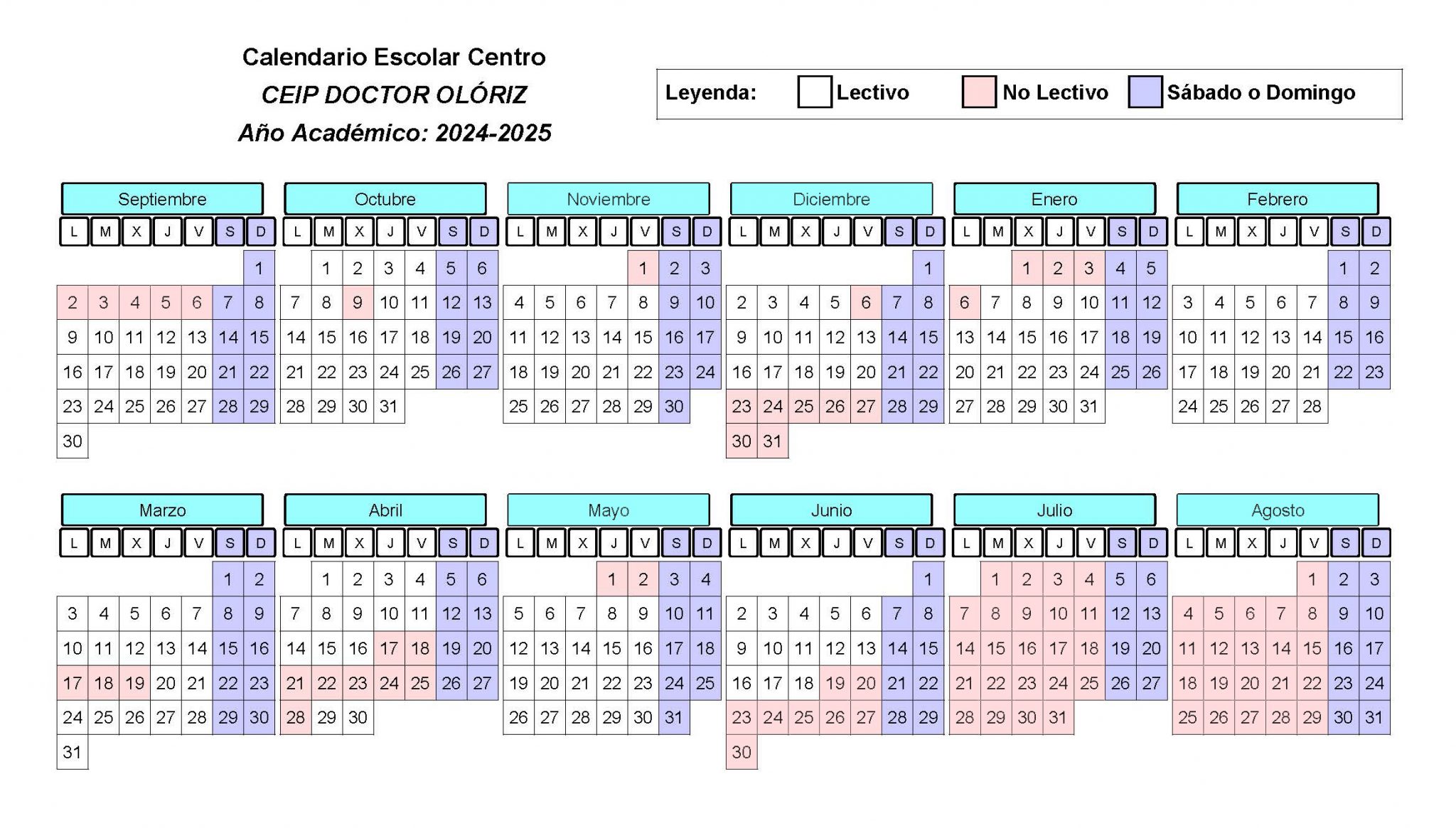 Calendario escolar 24_25