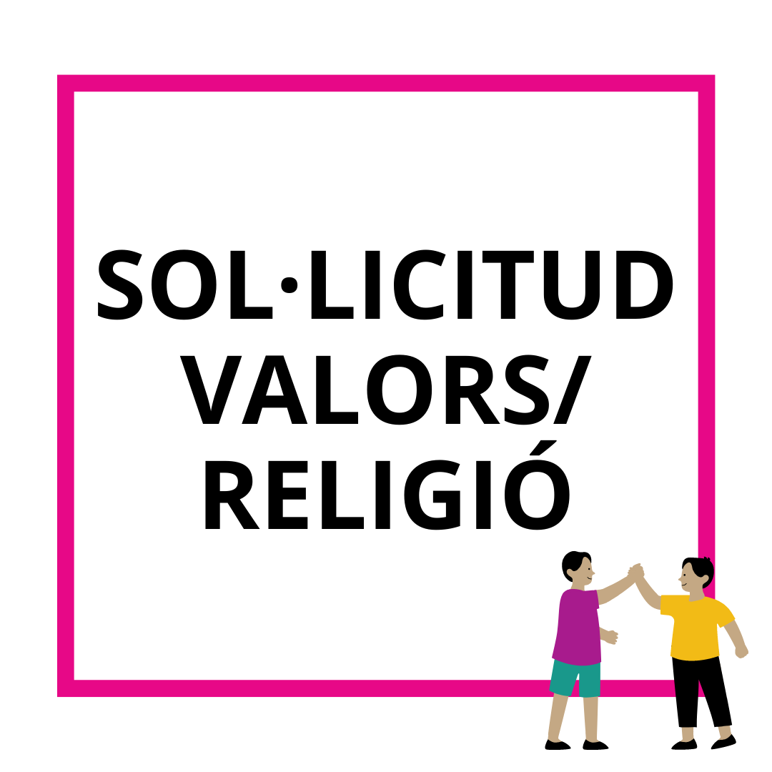 SOL·LICITUD VALORS-RELIGIÓ
