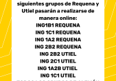 Aviso clases online