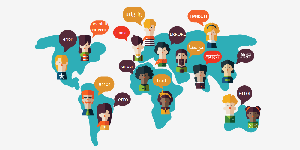 error different languages