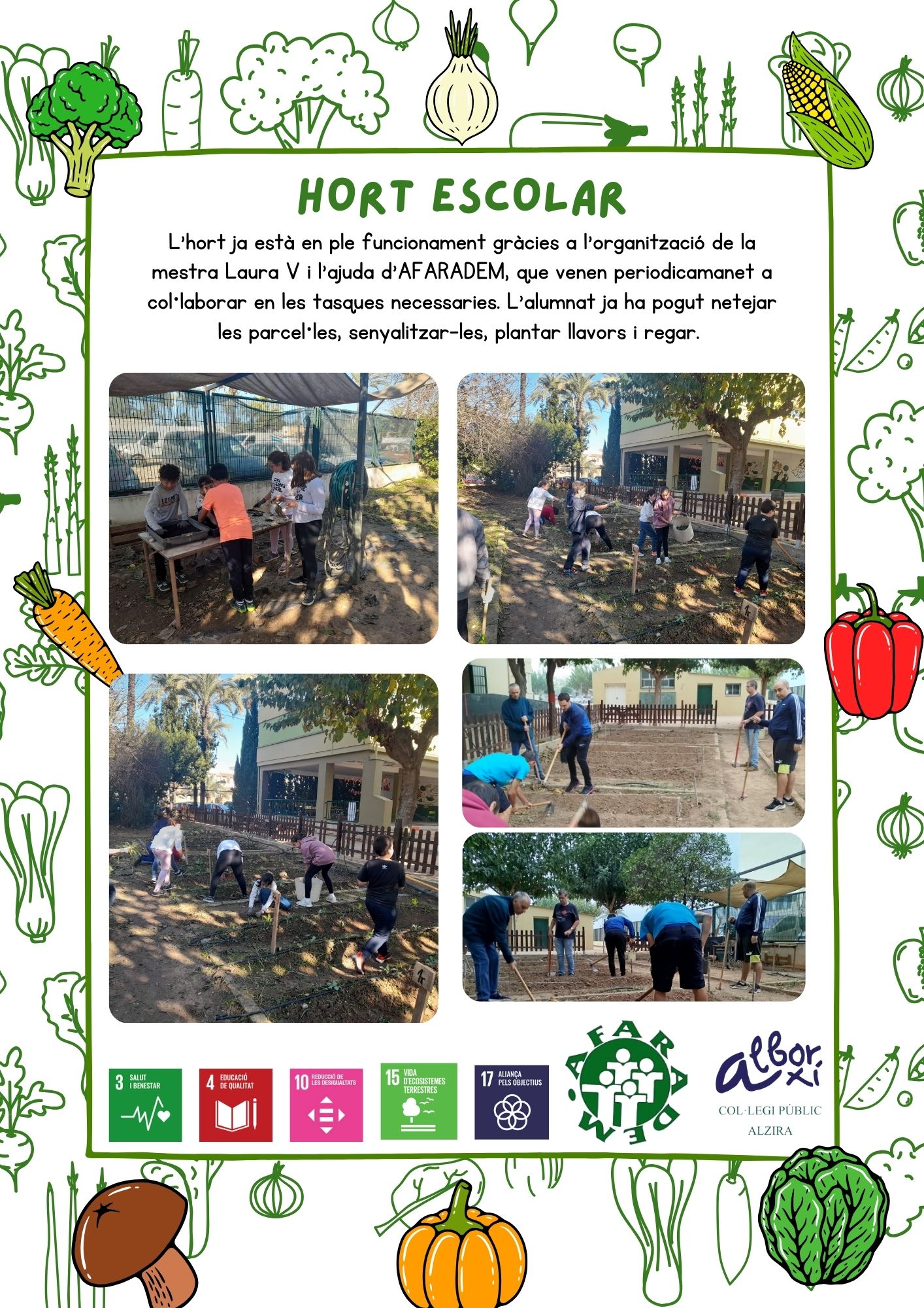 HORT ESCOLAR: APRENENTATGE SERVEI