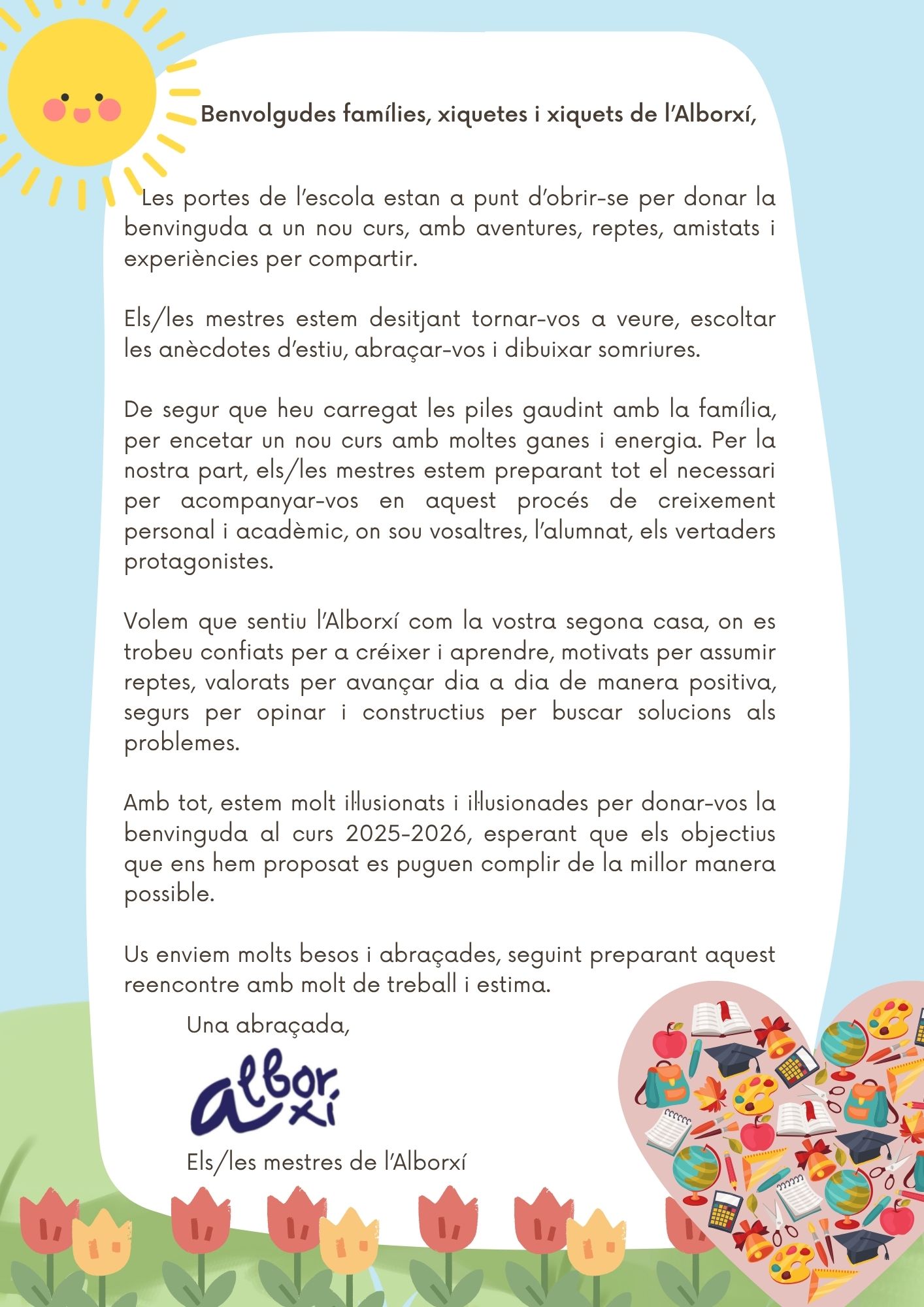 BENVINGUTS I BENVINGUDES!