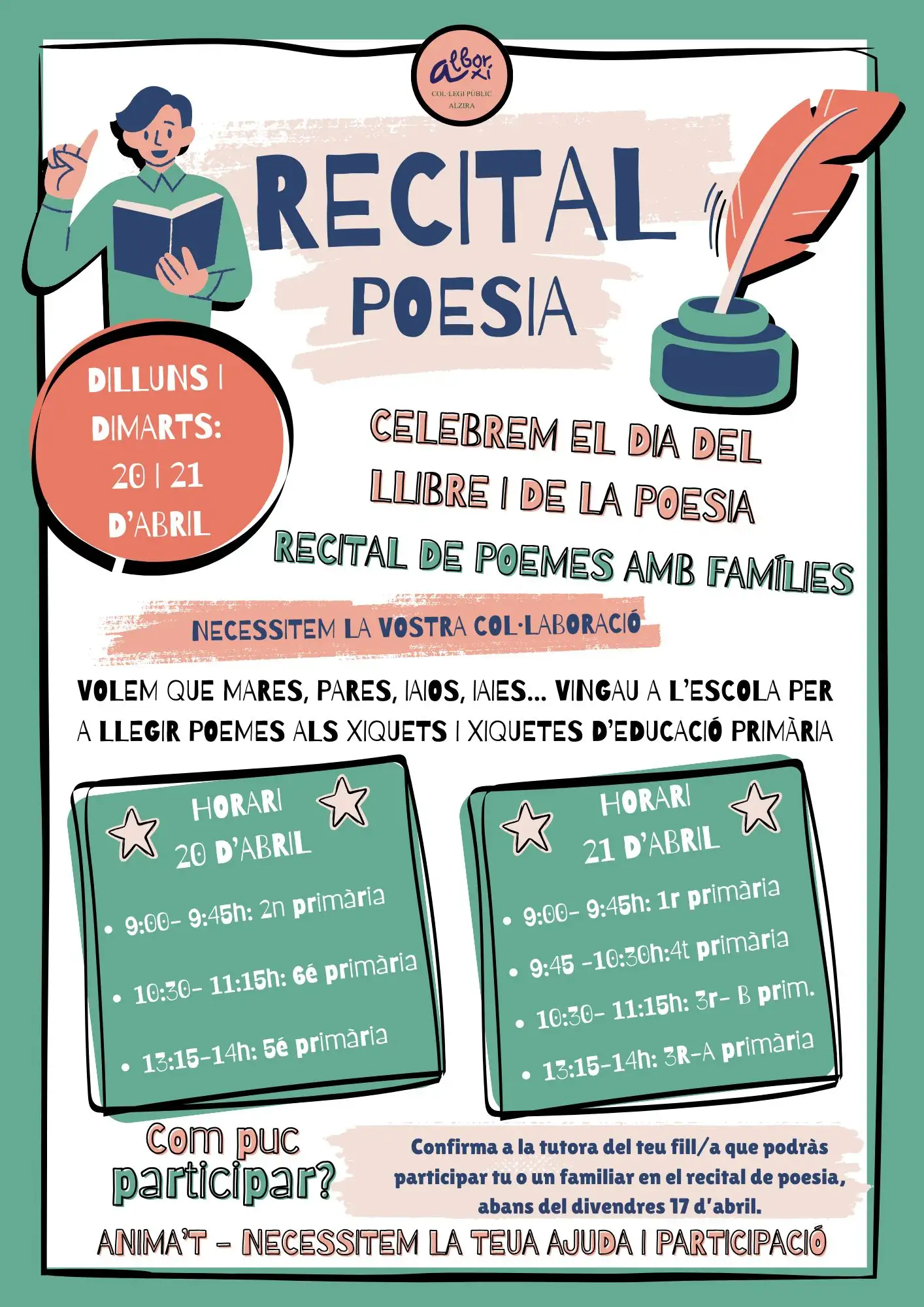 DIA DEL LLIBRE: RECITAL DE POESIA
