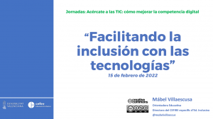 Presentació en PDF "Facilitando la inclusión con las tecnologías"