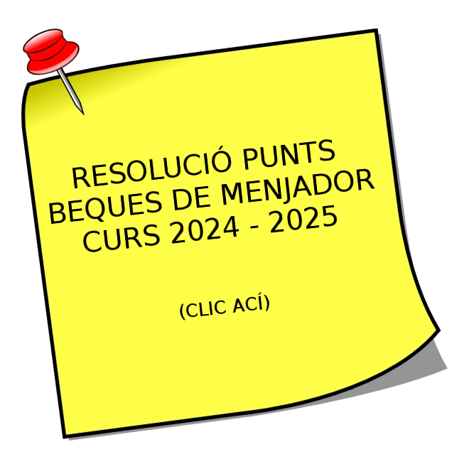 Resolució punts beques menjador