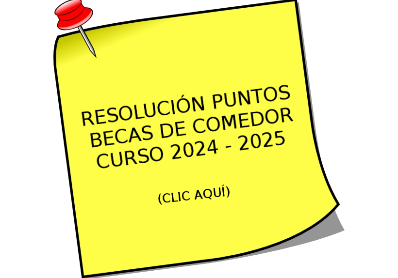 Resolución puntos becas comedor