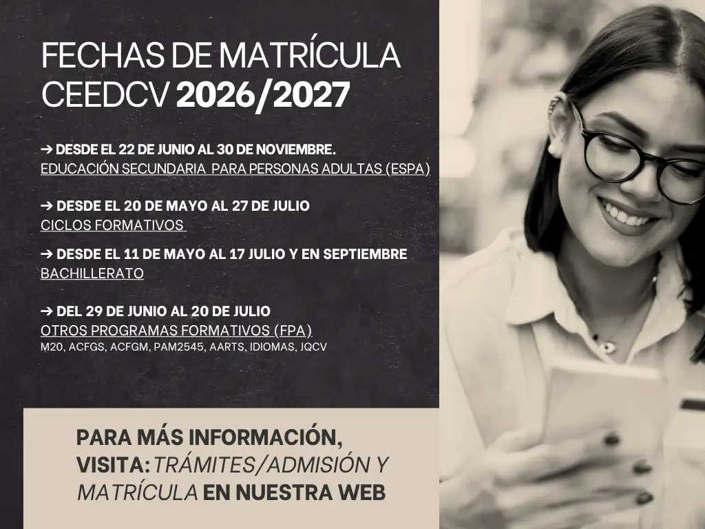 Fecha de matrícula cas