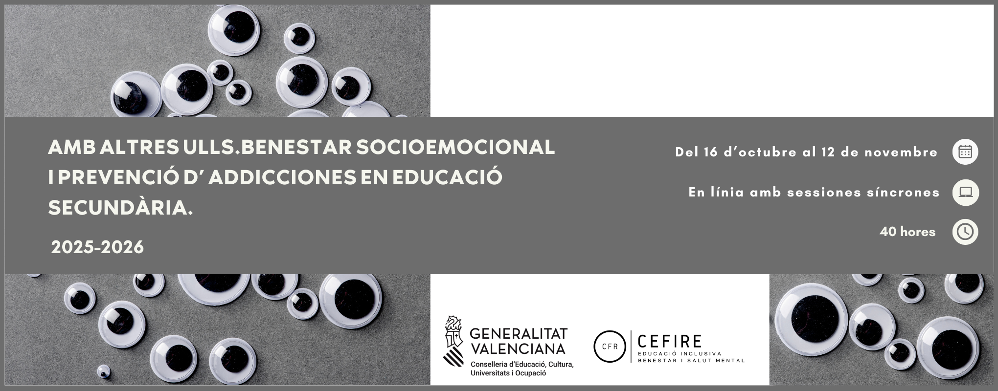 AMB ALTRES ULLS. BENESTAR SOCIOEMOCIONAL