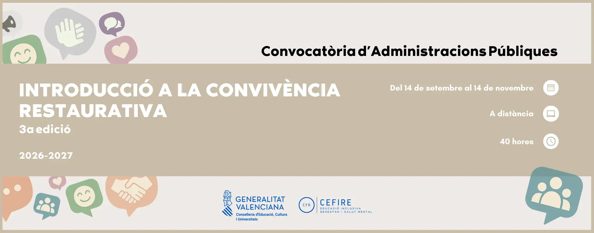 26EIBS99IN117 + Introducció a la convivència restaurativa.2ª