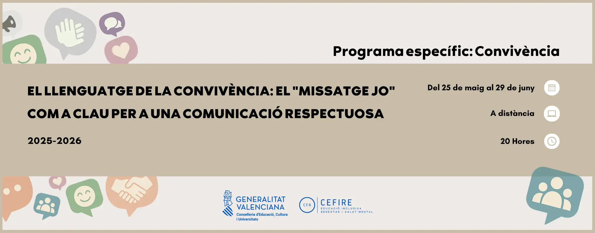 El llenguatge de la convivència_ el _missatge jo_ com a clau per a una comunicació respectuosa