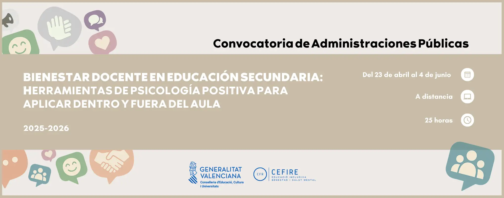 26EIBS99ES115 Bienestar docente secundaria