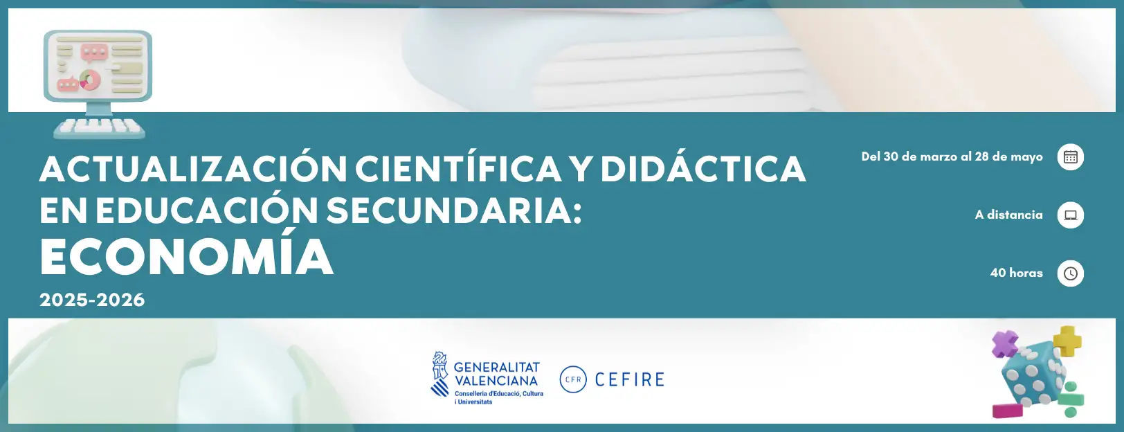 ACTUALIZACIÓN CIENTÍFICA Y DIDÁCTICA EN EDUCACIÓN SECUNDARIA ECONOMIA