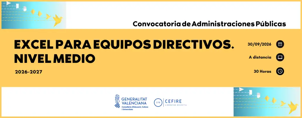 Excel para equipos directivos. Nivel medio