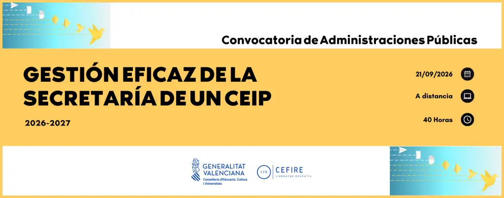 Gestión eficaz de la secretaría de un CEIP