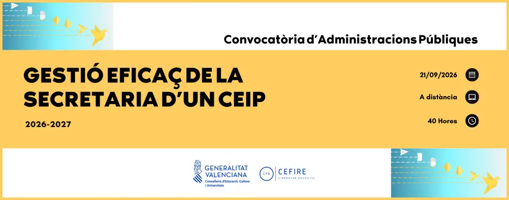 Gestió eficaç de la secretaria d’un CEIP