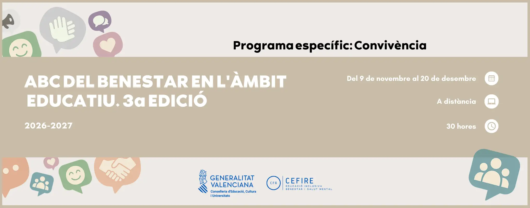 ABC DEL BENESTAR EN L'ÀMBIT EDUCATIU. 3a EDICIÓ