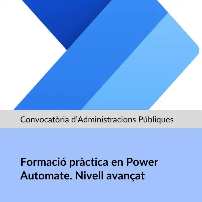 26LE60DI037 Formació pràctica en Power Automate. Nivell avançat