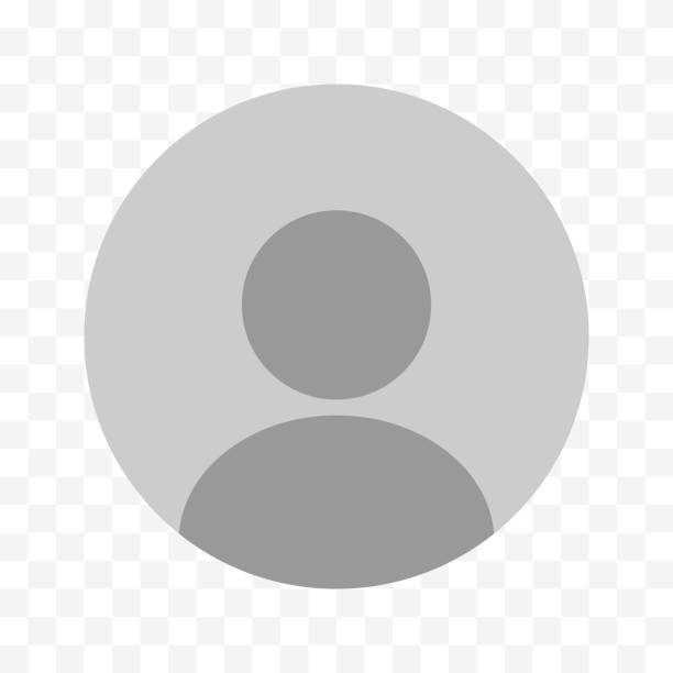 User profile icon. Avatar or person icon. Profile picture, portrait symbol. Default portrait image. Easily editable line icon on a transparent background. Vector stock illustration.