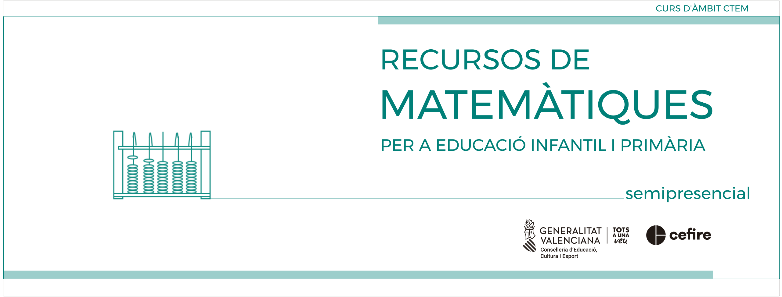 banner RECURSOS MATEMÀTIQUES PER A EDUCACIÓ INFANTIL I PRIMÀRIA