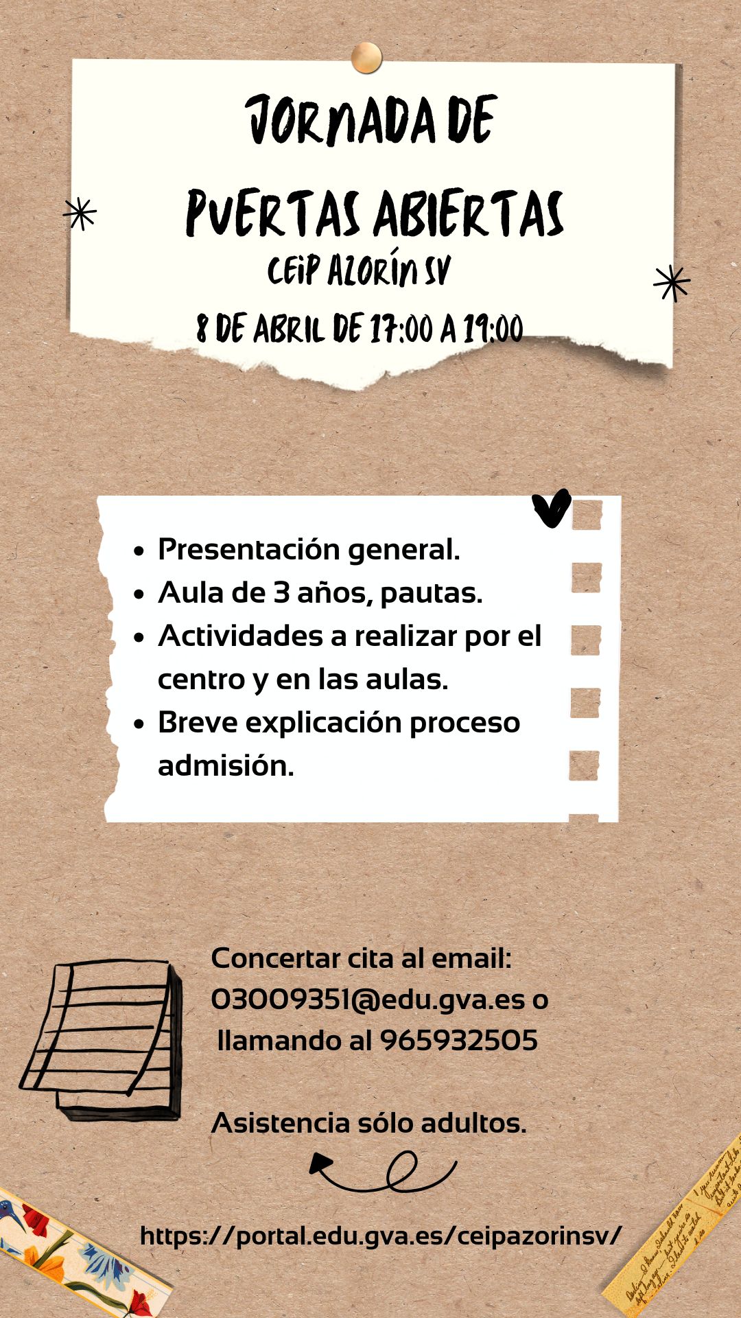 Puertas abiertas 2025-2026 Ceip Azorín SV [Tamaño original]