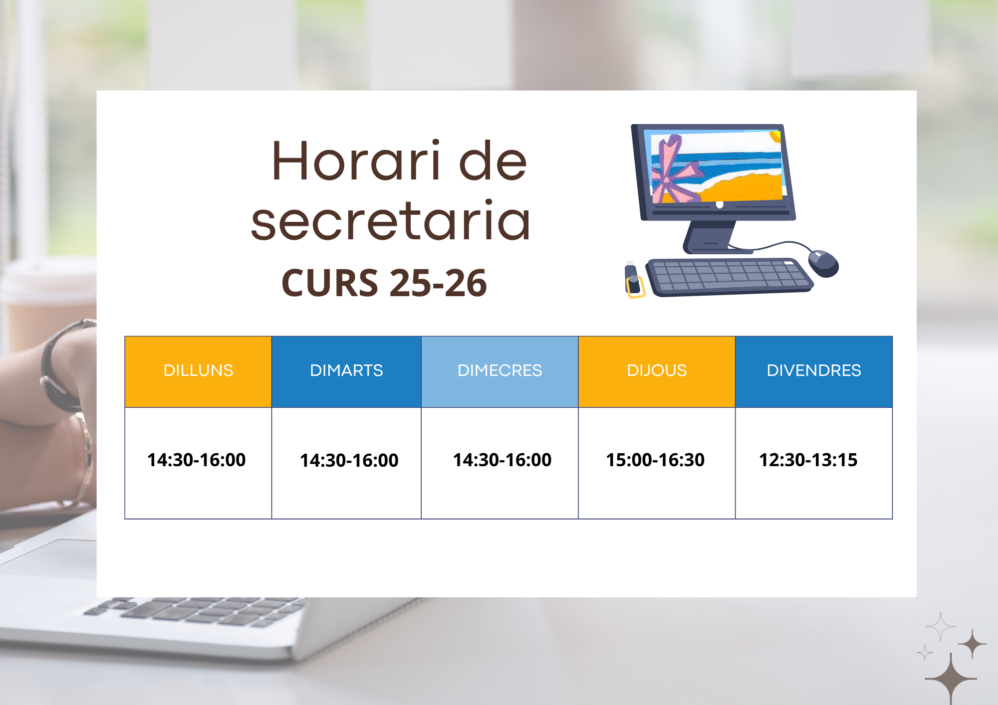 Horario de Secretaría