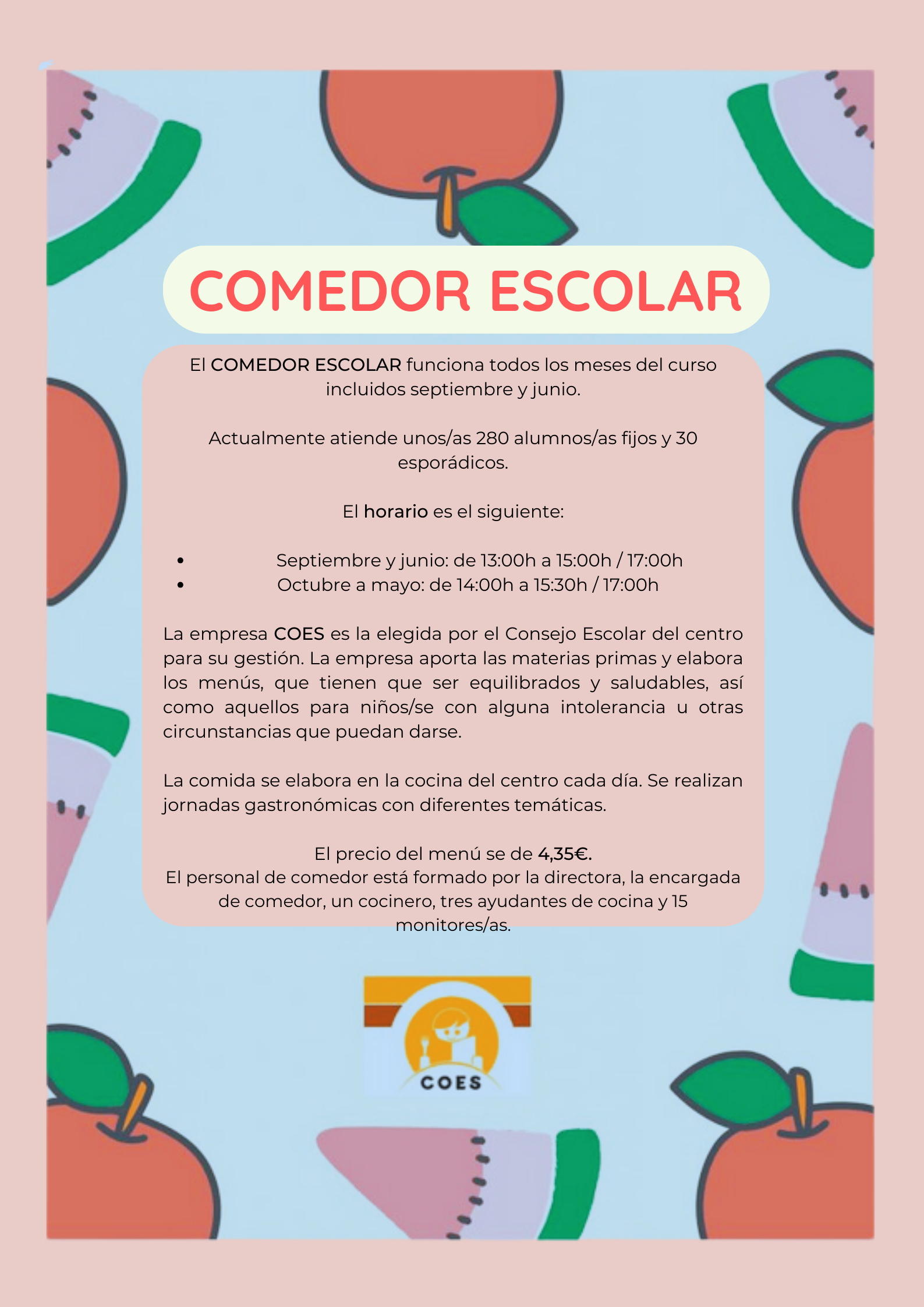 COMEDOR ESCOLAR 24-25 CAS