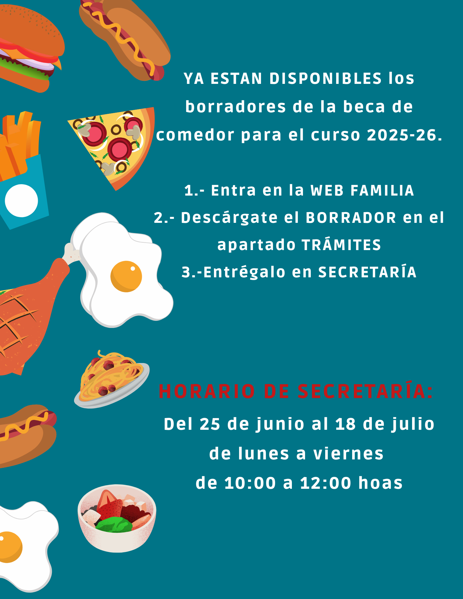 cartel becas comedor 25-26 cas