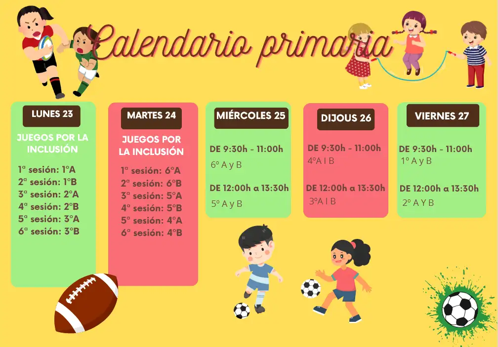 CALENDARIO SEMANA DEPORTE 2026