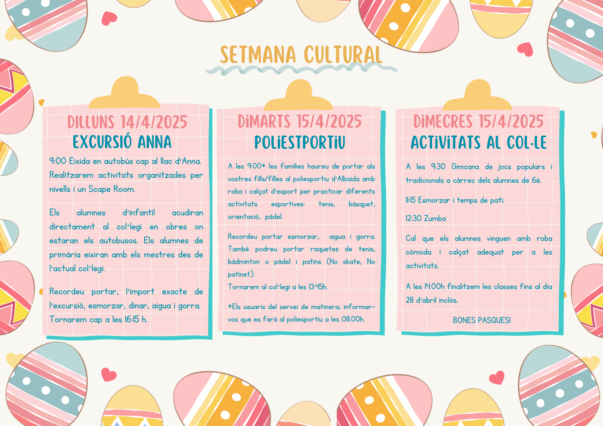 Triptic setmana cultura