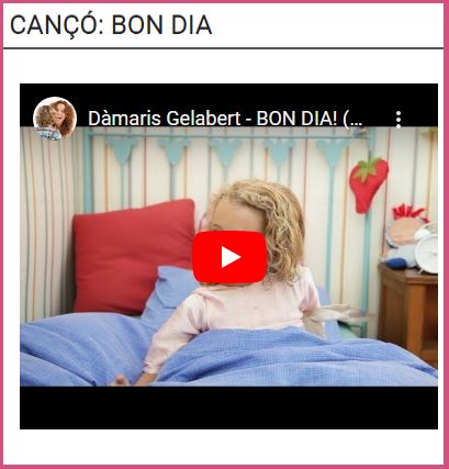 CANÇÓ BON DIA