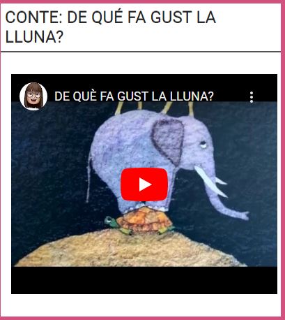 CONTE DE QUÉ FA GUST LA LLUNA.