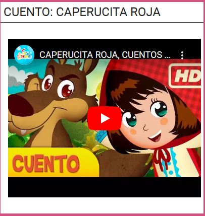 CUENTO CAPERUCITA ROJA