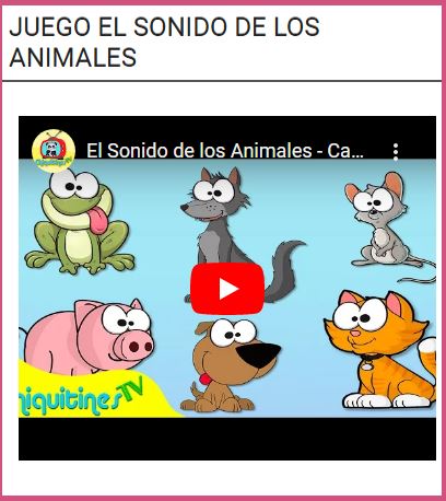 SONIDOS DE LOS ANIMALES