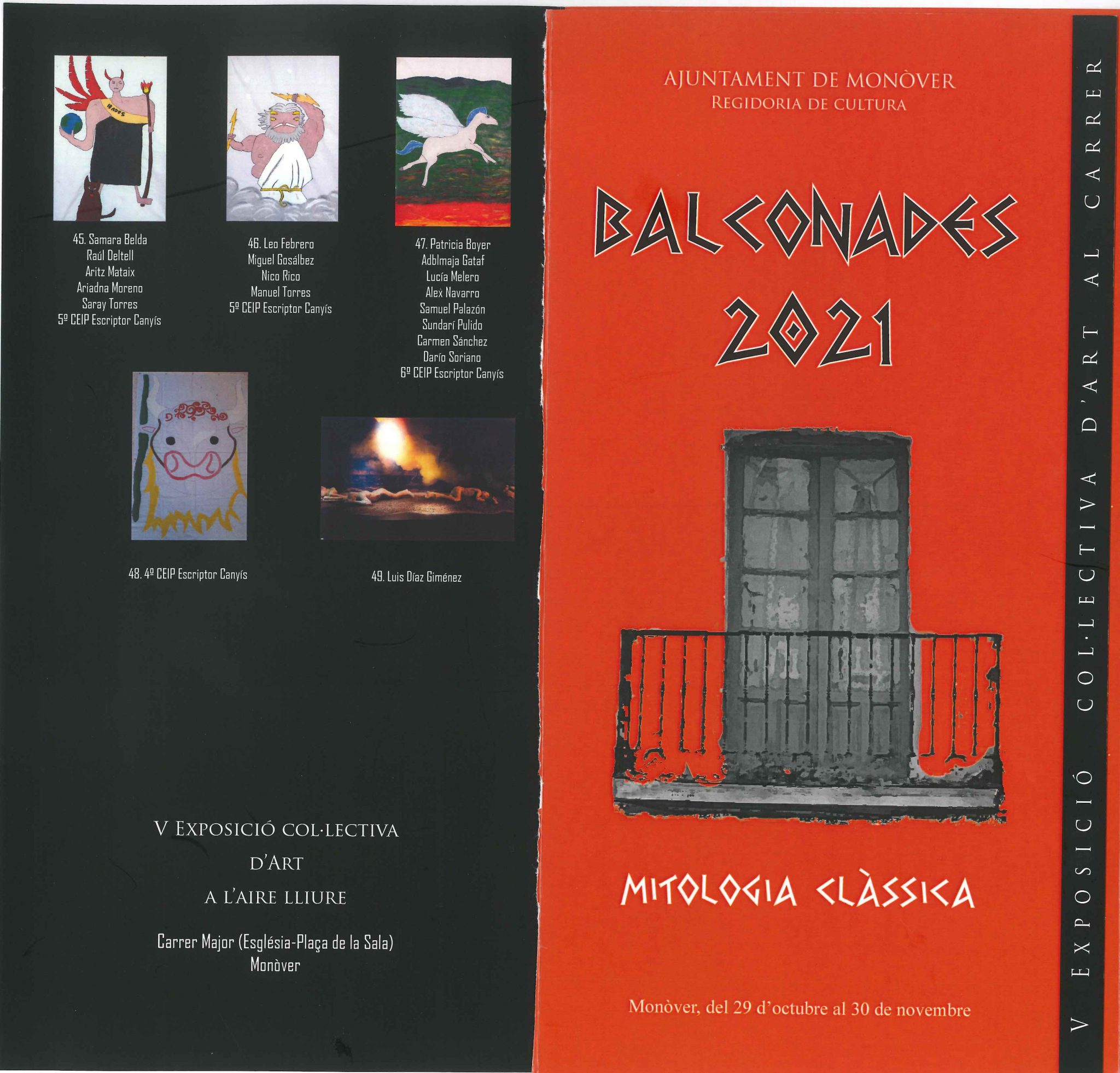 en tela, ha participat el nostre col·legi enguany en Les Balconades que podeu *vistar fins al 30 d'aquest *més