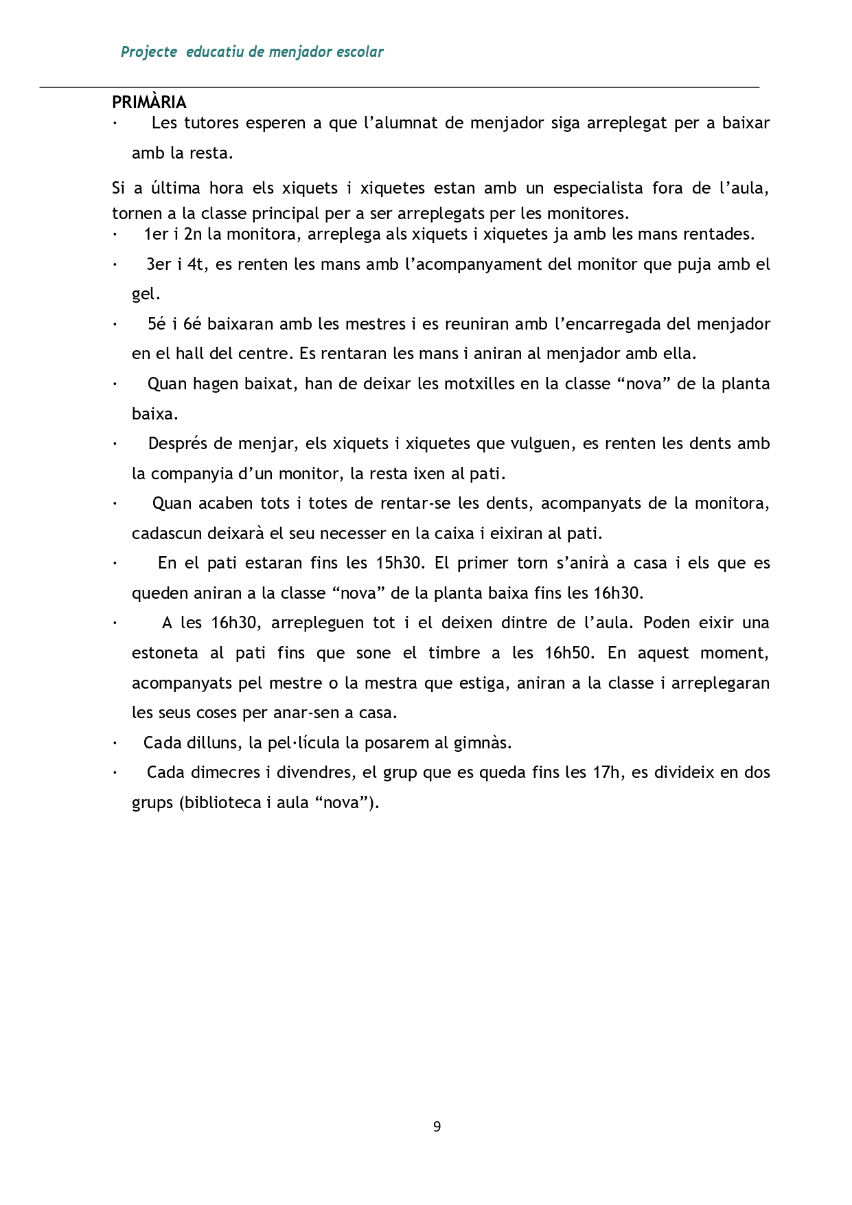 PROJECTE ED MENJADOR ESCOLAR-Z09