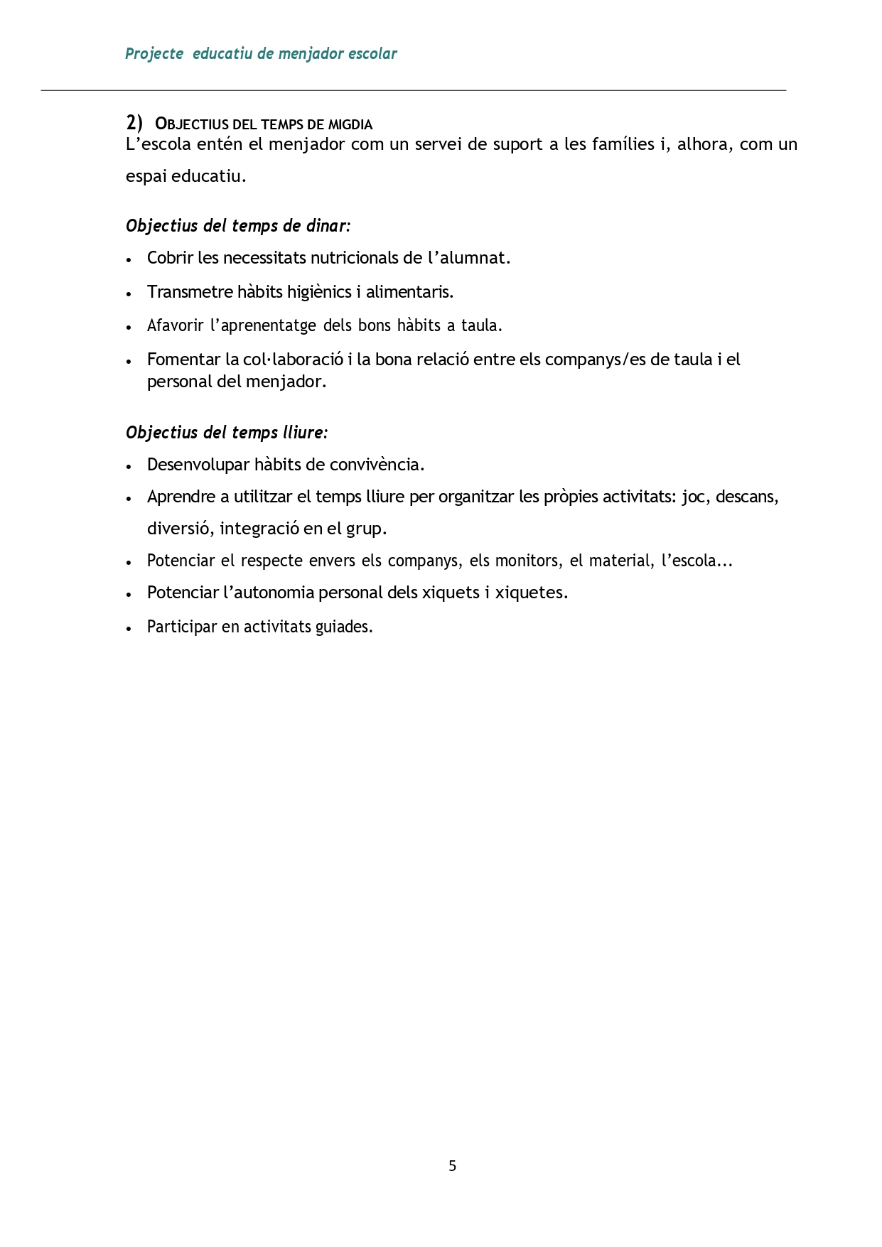 PROJECTE ED MENJADOR ESCOLAR-Z13