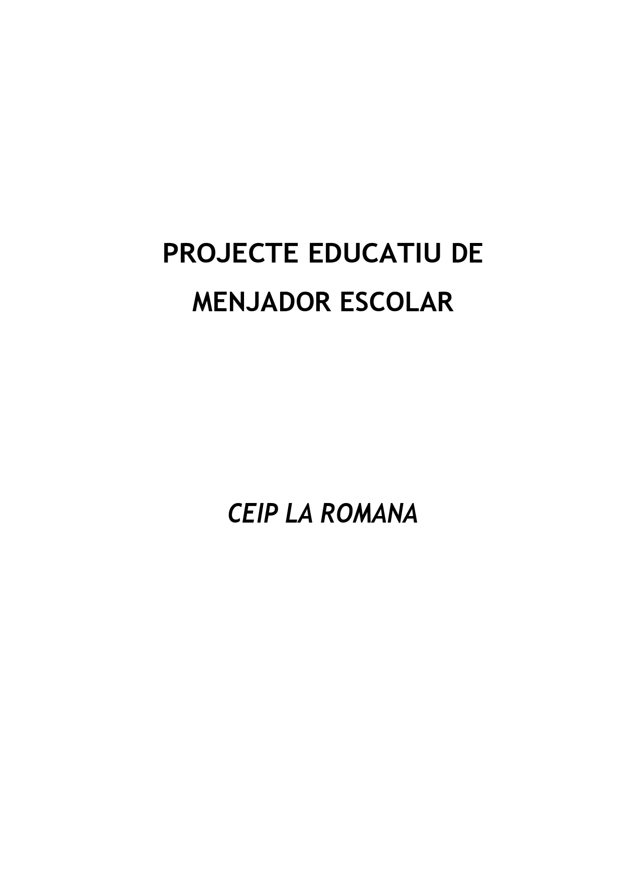 PROJECTE ED MENJADOR ESCOLAR-Z17