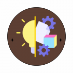 Bright Colorful Playful Funny Donuts Food Circle Logo (5)