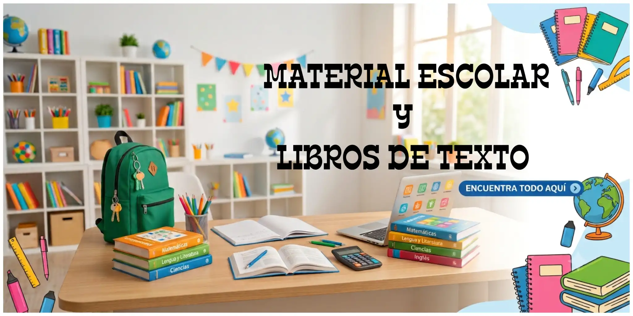 MATERIAL ESCOLAR Y LIBROS DE TEXTO