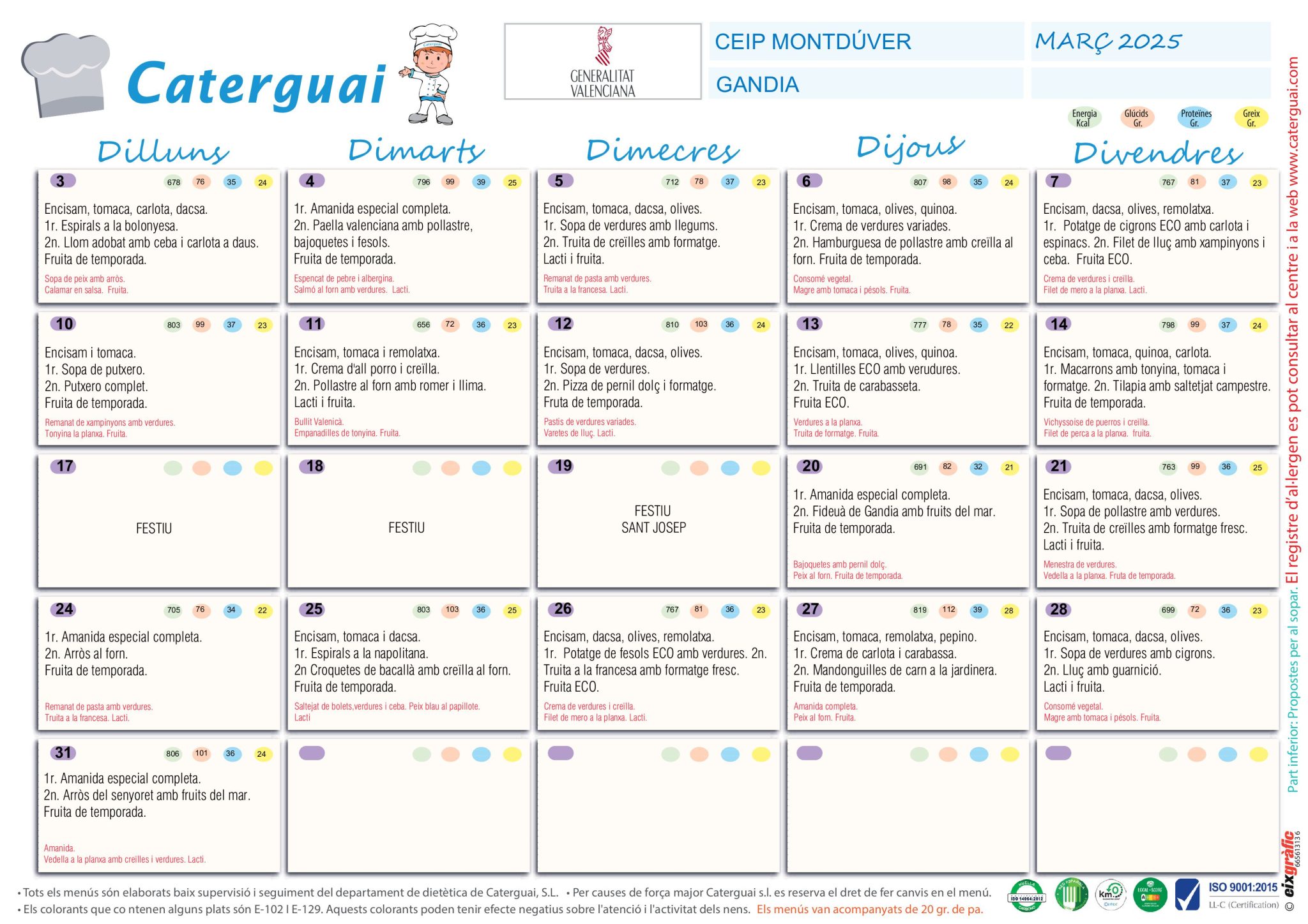 CEIP MONTDÚVER GANDIA MARÇ 2025
