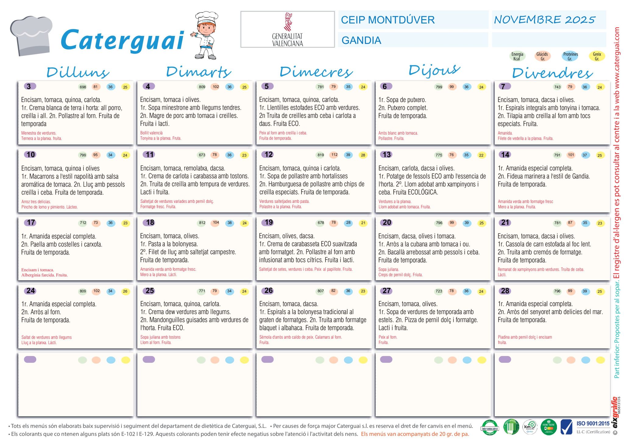 CEIP MONTDÚVER GANDIA NOVEMBRE 2025