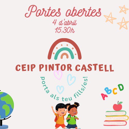 JORNADA DE PORTES OBERTES 2023 – CEIP PINTOR CASTELL