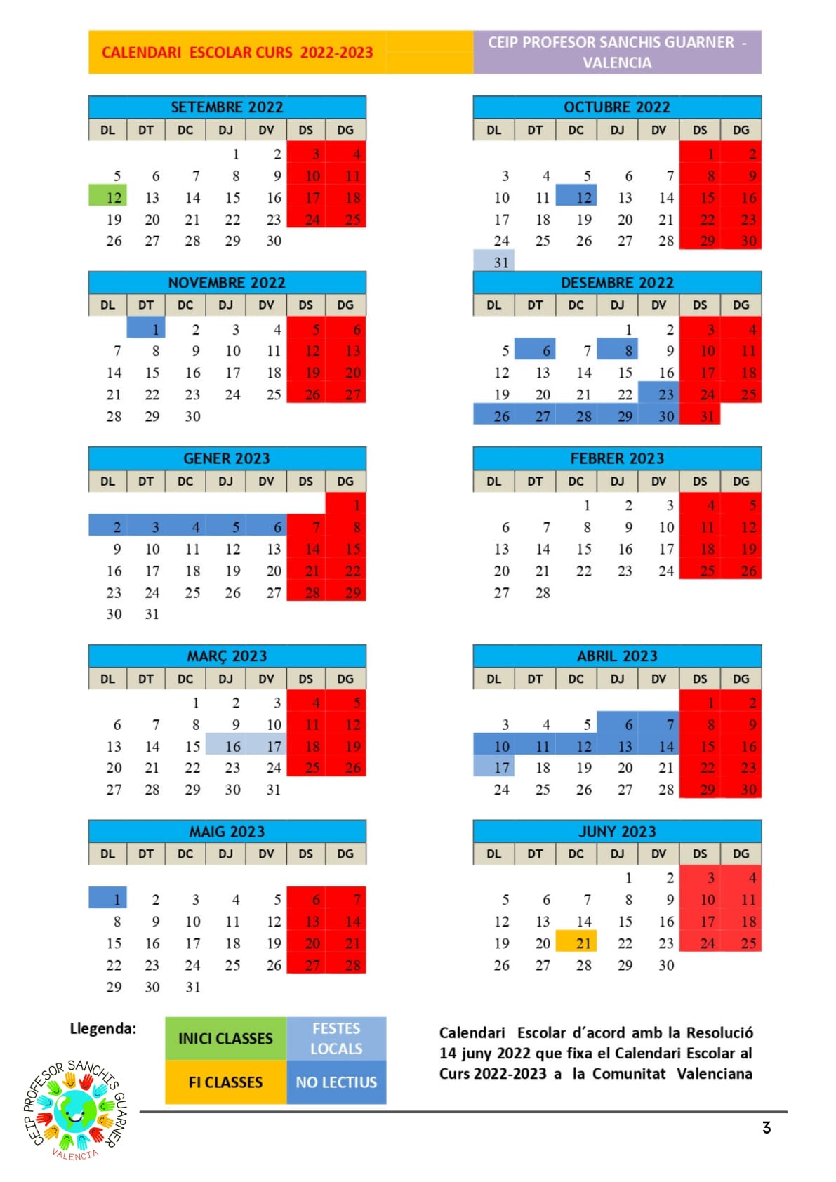 Calendario Escolar 2022 2023 Ceip San Blas Vrogue 0361